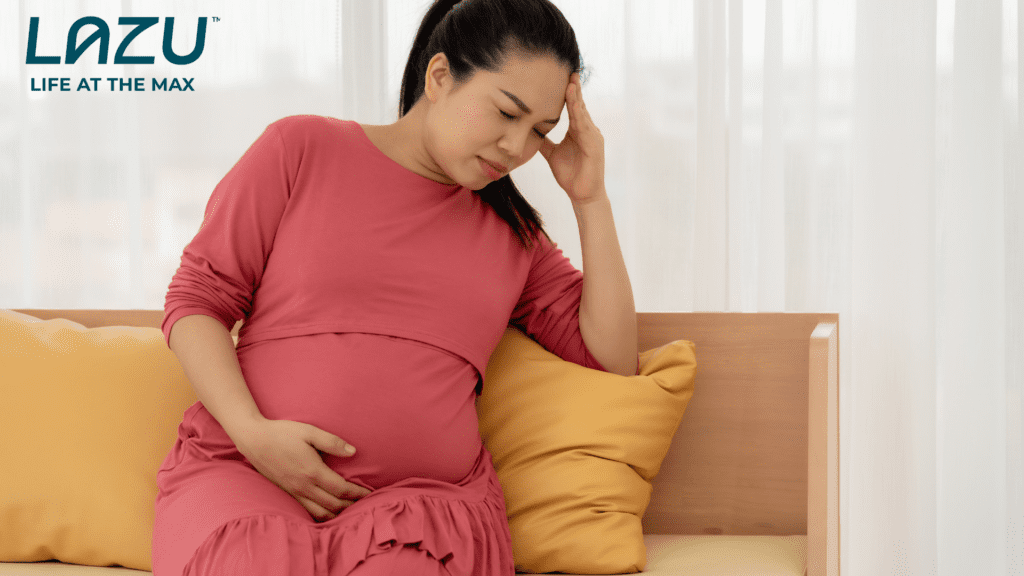 Táo bón và đề kháng yếu là những thách thức sức khỏe thường gặp ở mẹ bầu.